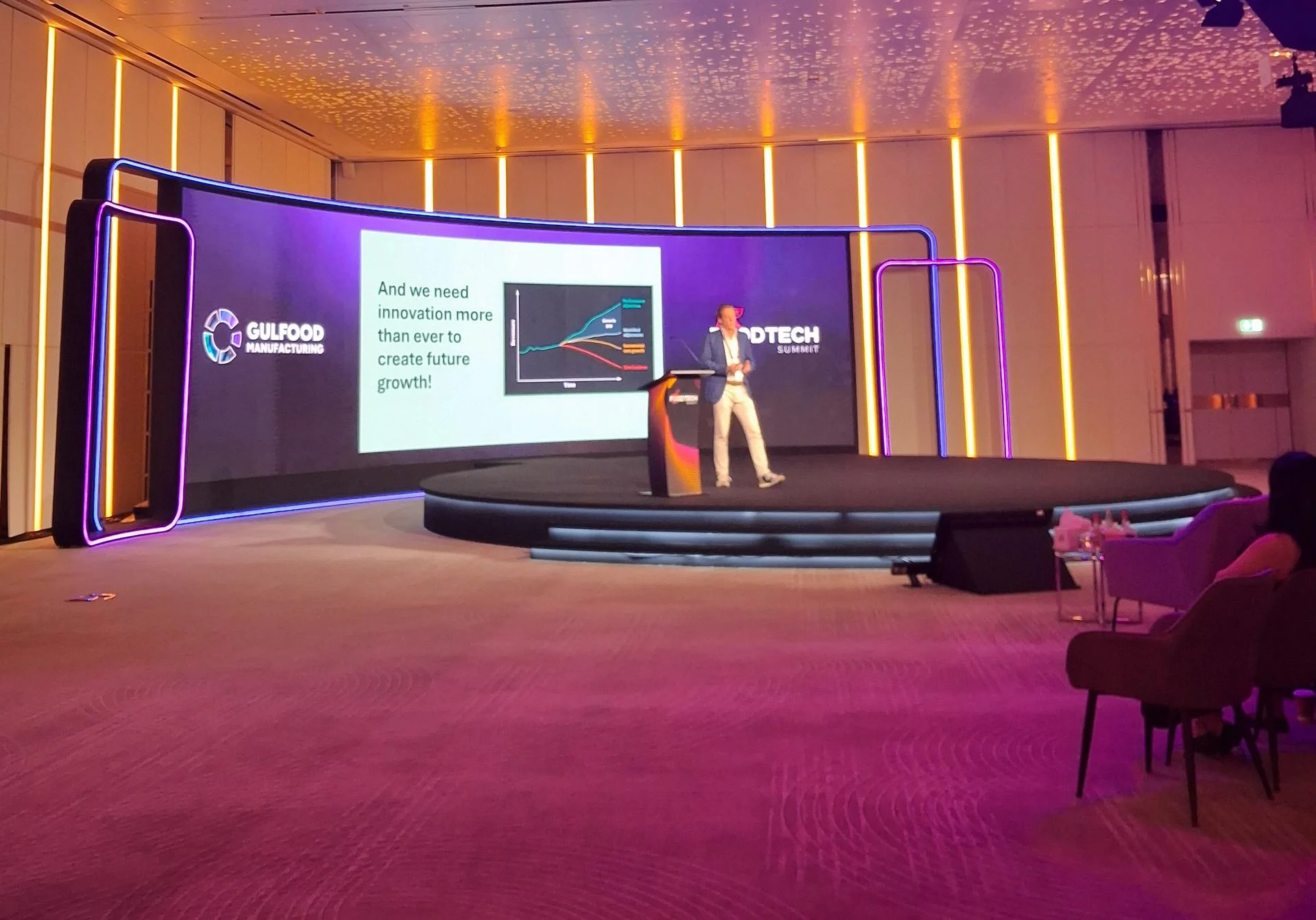 Gulfood Manufacturing 2025 – main stage, Dubai World Trade Centre
