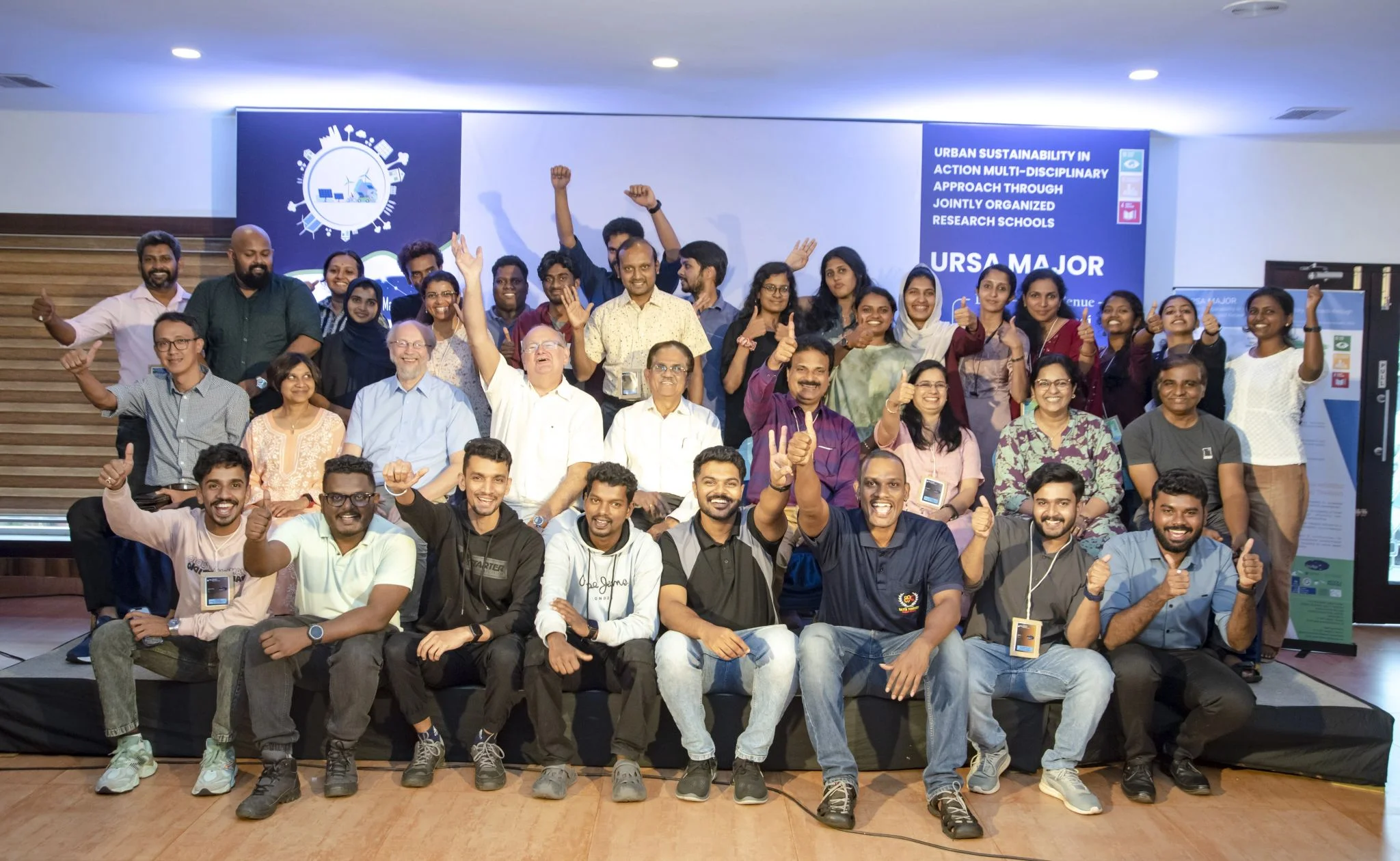 Group photo with URSA Major Hackathon participants and speakers